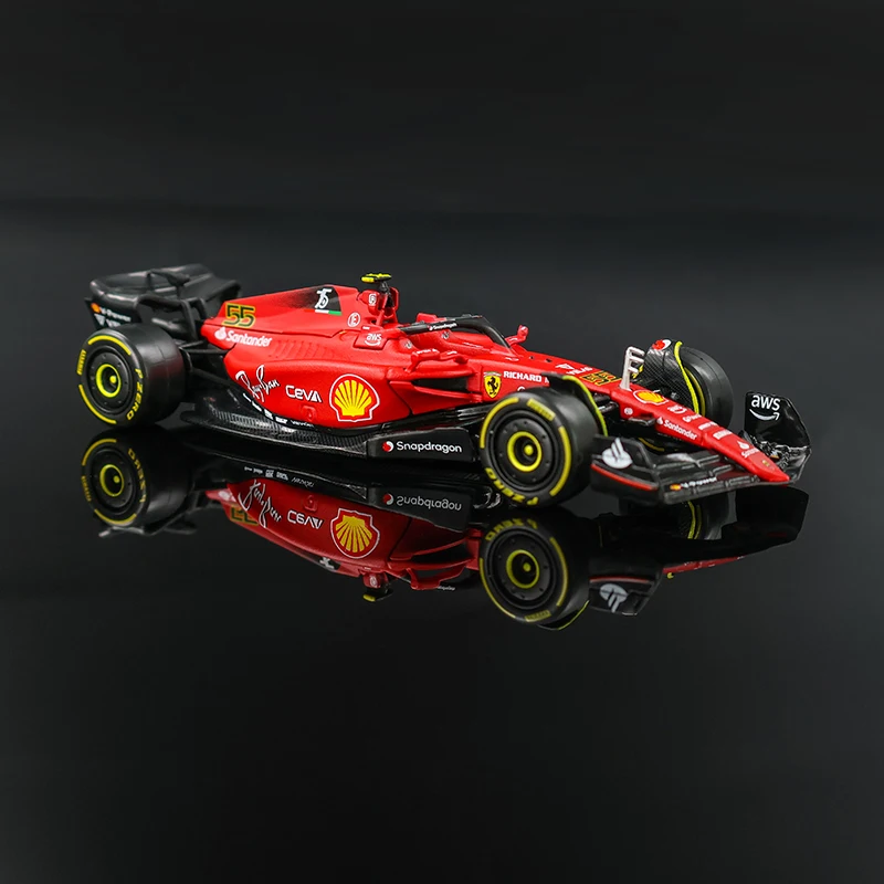 Bburago 1:43 F1 Scuderia Ferrari Leclerc 2022 SF90 SF21 SF1000 F1-75 Alloy Luxury Vehicle Diecast Cars Model Toy Collection