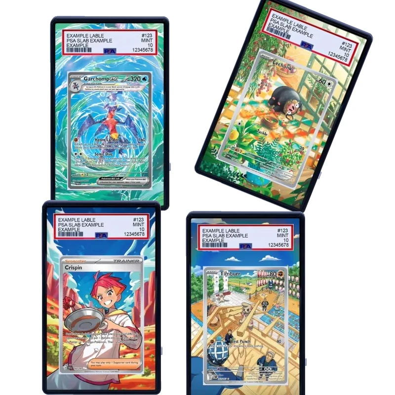arte-acrilica-estendida-para-exibicao-de-cartas-em-estojo-psa-venusaur-sylveon-snivy-latias-wargreymon-arctibax-tornadus-excluindo-cartas