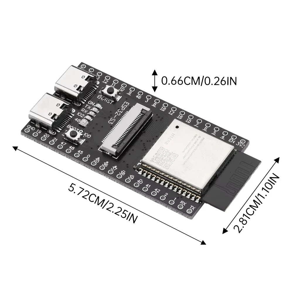 ESP32-S3 CAM placa de desenvolvimento WiFi módulo Bluetooth integrado ESP32-S3 N16R8 módulo interface dupla TYPE-C