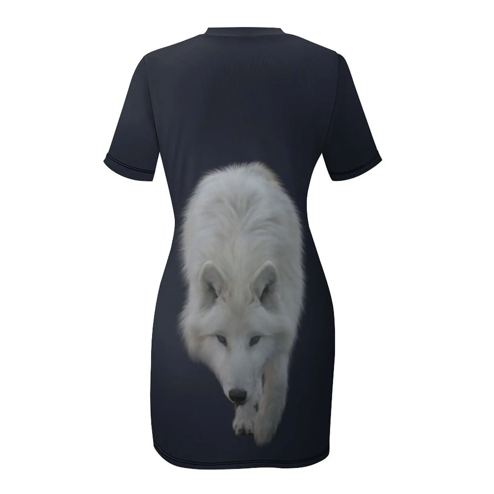 Sneaky White Wolf Short Sleeved Dress clothing women summer 2025 dress for women summer beach outfits for women