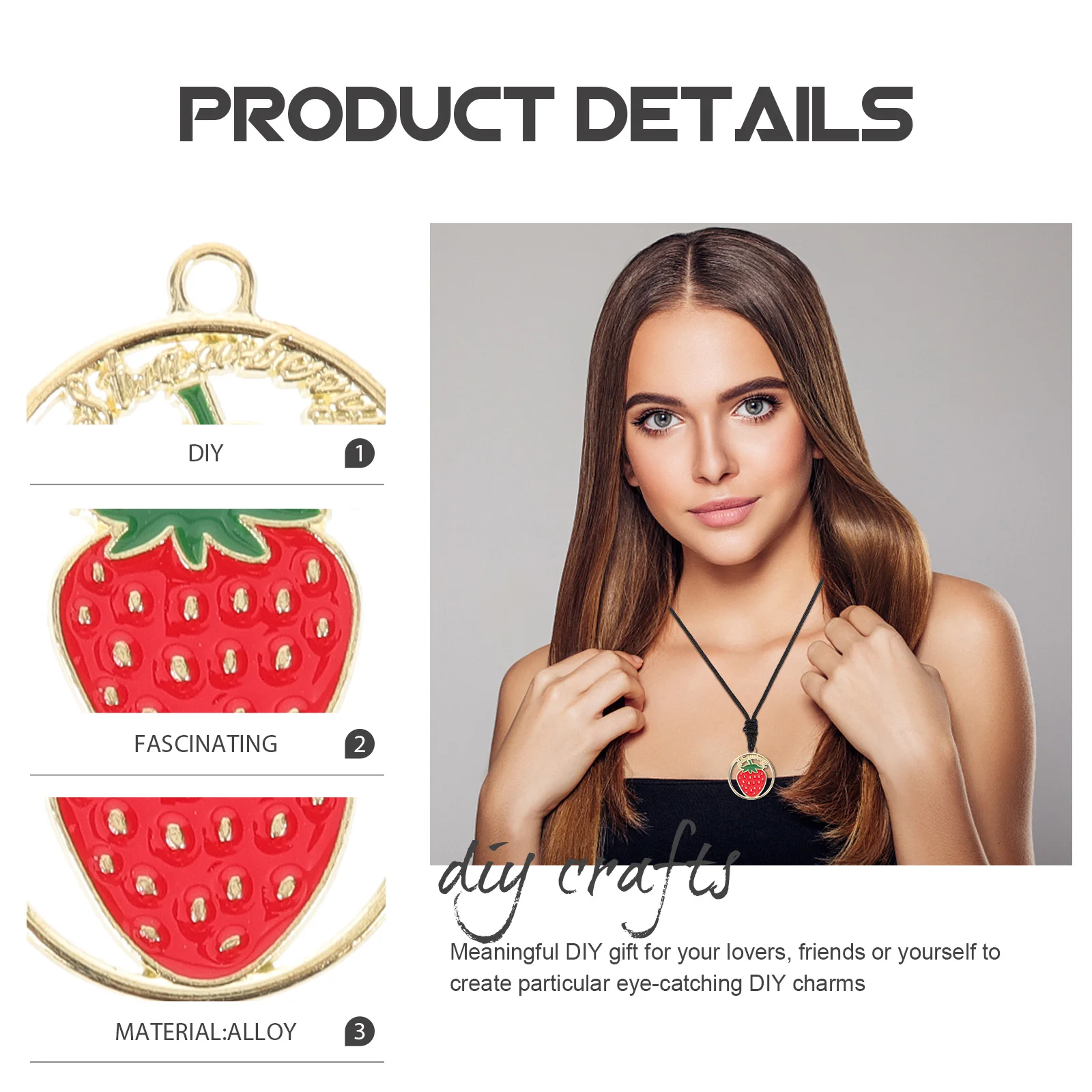 

30Pcs Metal Fruit Charms for Jewelry Making Earrings Necklaces Bracelets Craft Supplies Earring Charms Charm Pendant