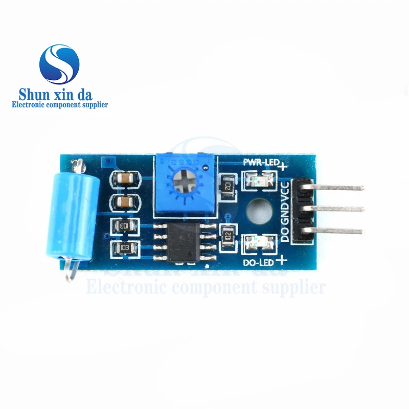 Модуль датчика вибрации нормально закрытого типа Модуль датчика сигнализации Вибрационный переключатель SW-420 для Arduino