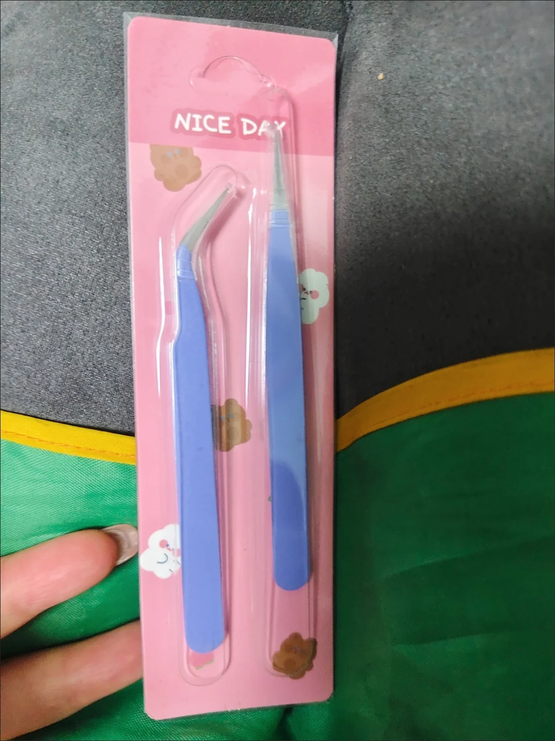2pcs/set Multifunctional Sticker Tweezers Fresh Style DIY Scrapbooking Tools Kawaii Clips Creative Macaron Tweezers