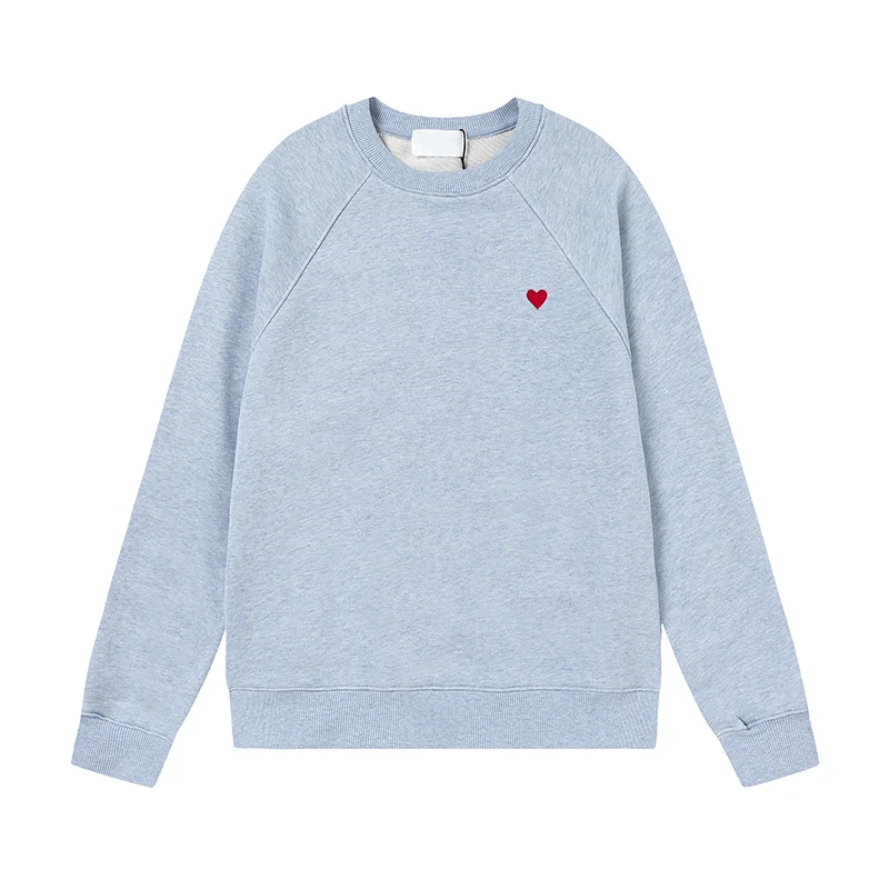 Warm Sweatshirt Women Basic Tops Boyfriend Heart pattern Loose Vintage Pullovers Women Winter Fleece Lined Sweatshirts