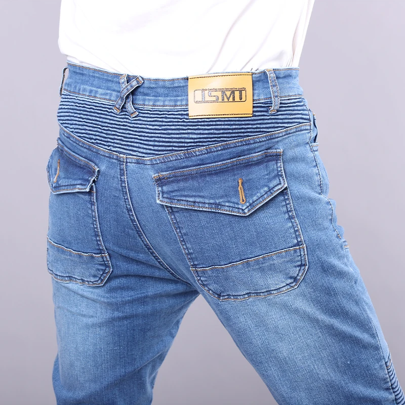 Pantalones vaqueros para motocicleta para las cuatro estaciones, conducción al aire libre, Touring, resistentes a caídas, pantalones todoterreno