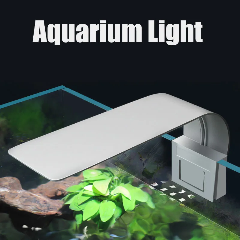 Super Slim LED Aquarium Light Lighting plants Grow Light 5W/10W/15W Aquatic Plant Lighting Waterproof Clip-on Lamp For Fish Tank