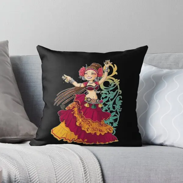 

Bellydancer Fcbd Printing Throw Pillow Cover Decorative Cushion Office Home Case Bedroom Wedding Pillows not include One Side