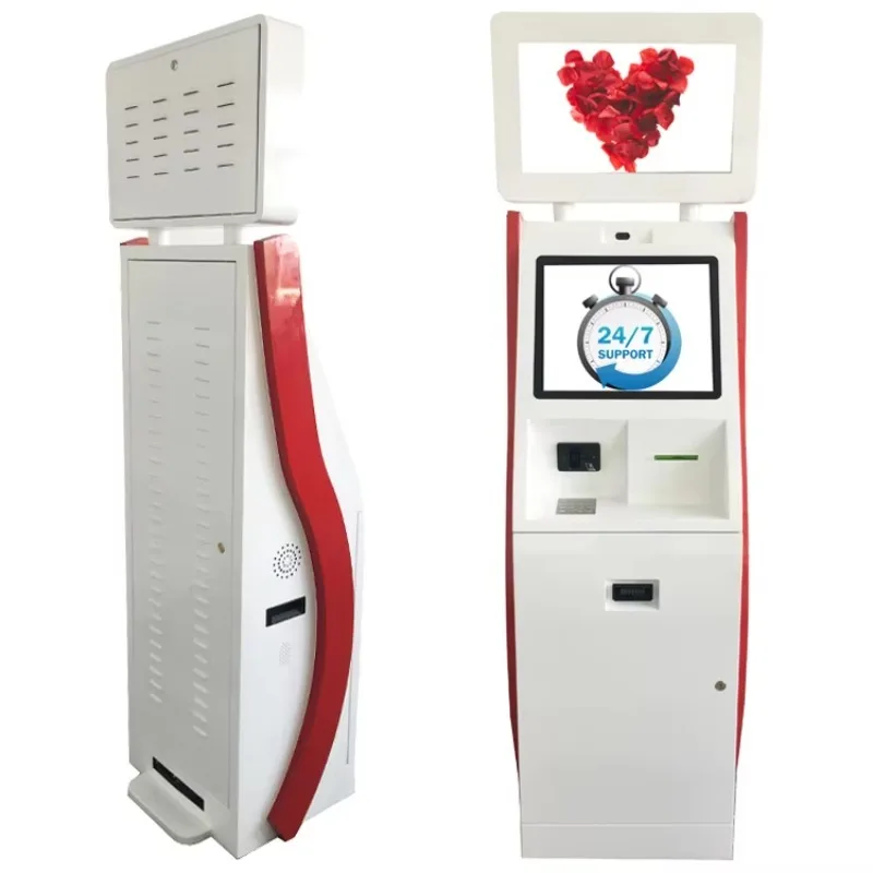 Dual Screen Touchscreen Payment Kiosk With Scanner