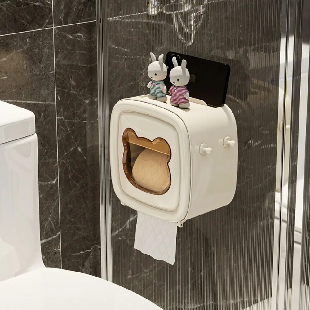 

Водонепроницаемая коробка для туалетной бумаги, настенная коробка для рулонной бумаги большой емкости, утолщенная коробка для хранения мочалки без удара, ванная комната