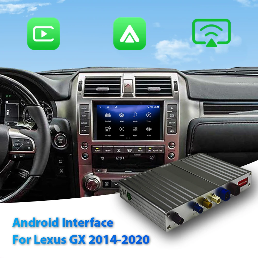 NewFor Lexus GX 2014-2020 Android Interface Module with Wireless Android Auto & CarPlay Qualcomm Binarytek