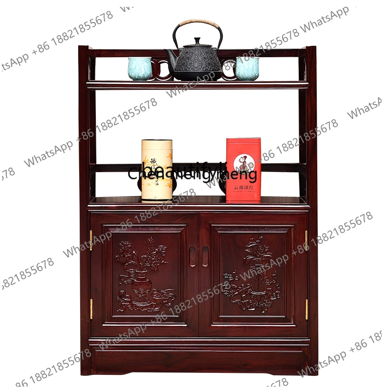 Rosewood Tea Cabinet Africa Sandal Wood Storage Solid Wood Table Sideboard Cabinet Log Tea Tea Set Storage Rack