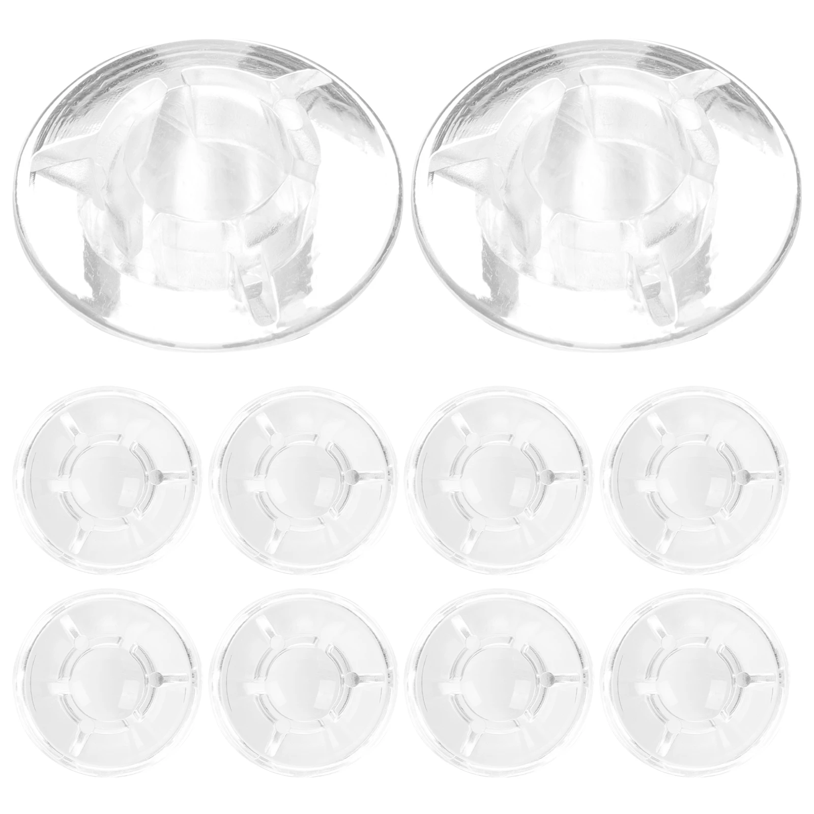 

12pcs Guitar Effects Pedal Accessories Plastic Footswitch Toppers Protection Cap Electric Parts Small Size Replacement
