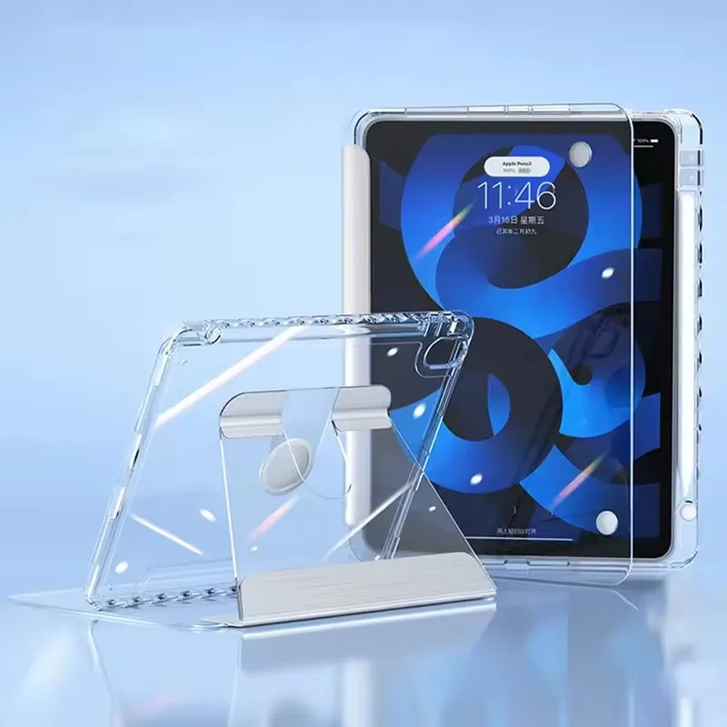 

Для iPad 10,2 10,9 Pro 11 7/8/9th 10th Gen Air 4/5/6/pro11 ipad10 2022/11 A16 Подставка Capa Magnet Smart Cover HD Clear Case