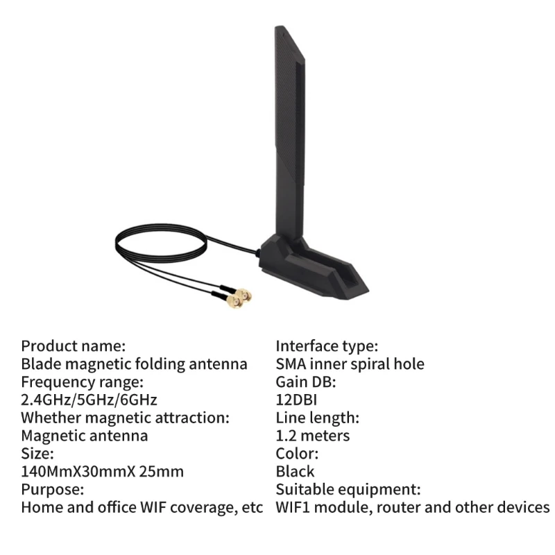 Wireless Router Antenna 2.4GHZ/5GHZ/6GHZ Antenna for B560 B660 Z490 Z590 Motherboard Card