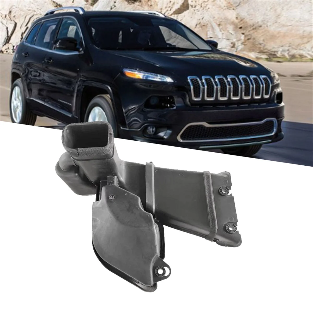 

Car Engine Air Cleaner Intake Lower Duct 53306742 68158625AD for Jeep Cherokee 2014-2018 Air Filter Intake Pipe