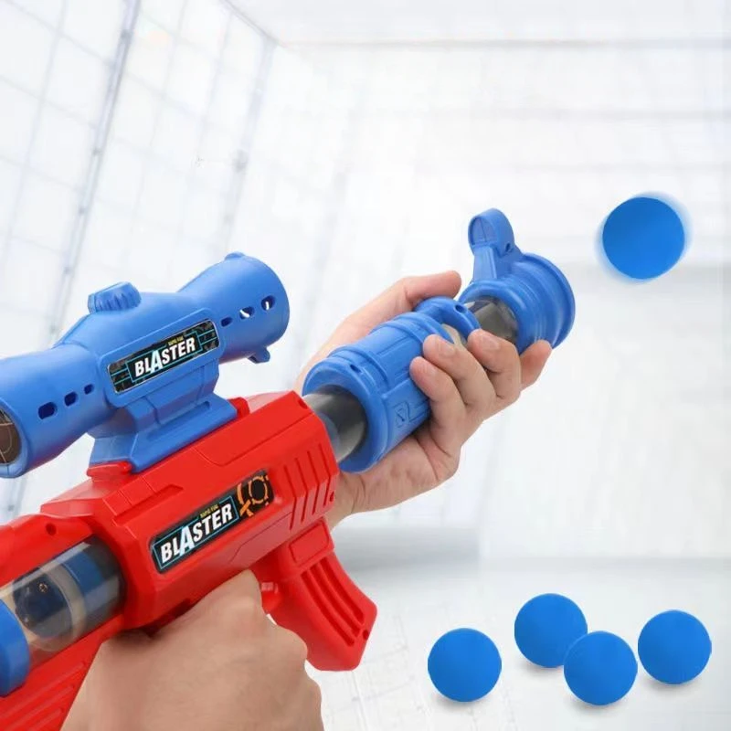 New Children Large Air Force Aerodynamic Soft Bullet Gun Air Compression Guns Pressure Pneumatic Firearm Manual Shooting Toy