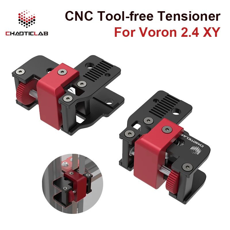 

CNC Tool-free XY Axis Tensioner for Voron 2.4 R1 R2 XY 250/300/350mm Precision CNC Machined 3D Printer Parts