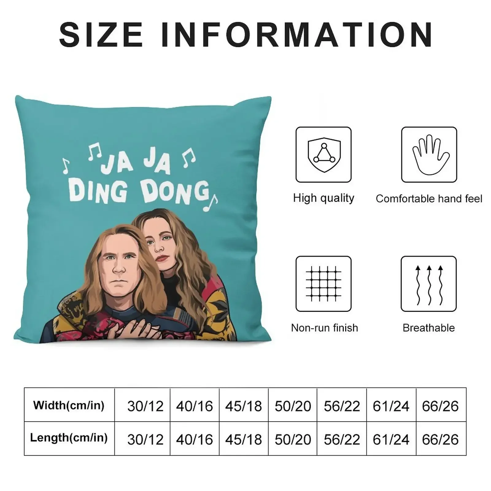 Eurovision Ja Ja Ding Dong Song Fire Saga Merch Netflix Throw Pillow Christmas Pillow Cases Decorative Cushions pillow