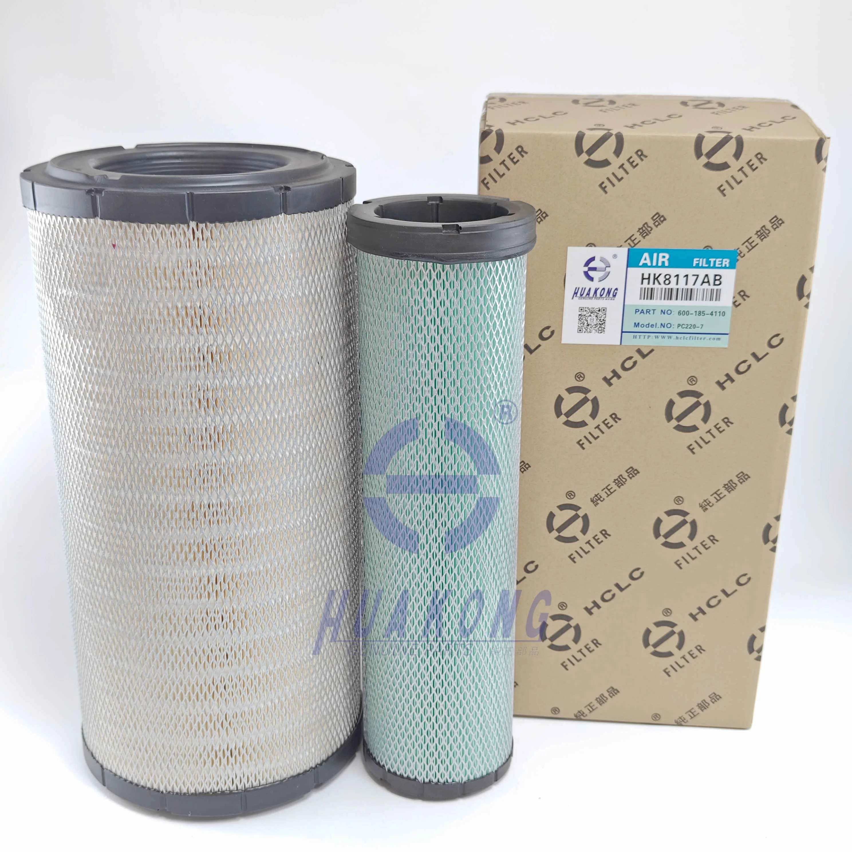 For Excavator Engine Spare Parts Pc220-7 Air Filter Kit 600-185-4110 4044938 1520-22001 P532966 P812160 Af25667