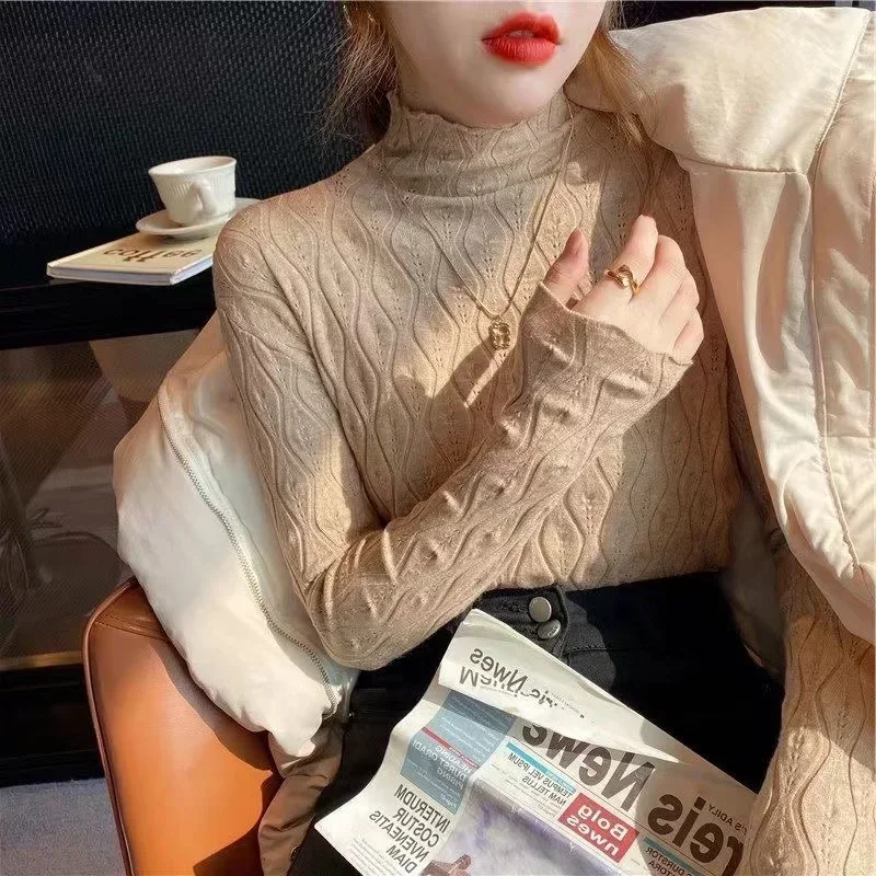 Winter Women Turtleneck Sweater Women Long Sleeve Sweaters Winter Knitted Slim Pullovers Jumpers Knitwears