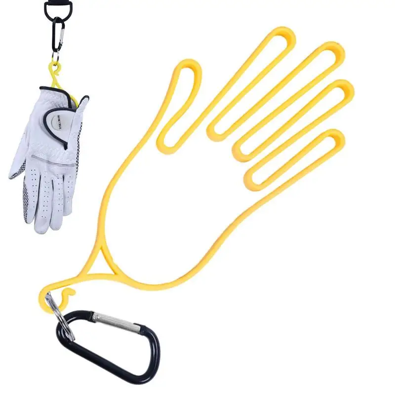 Golf Gloves Holder Sports Golfer Tool Gear Plastic Rack Dryer Hanger Stretcher Shaper Accessories Plastic With Metal Bucks