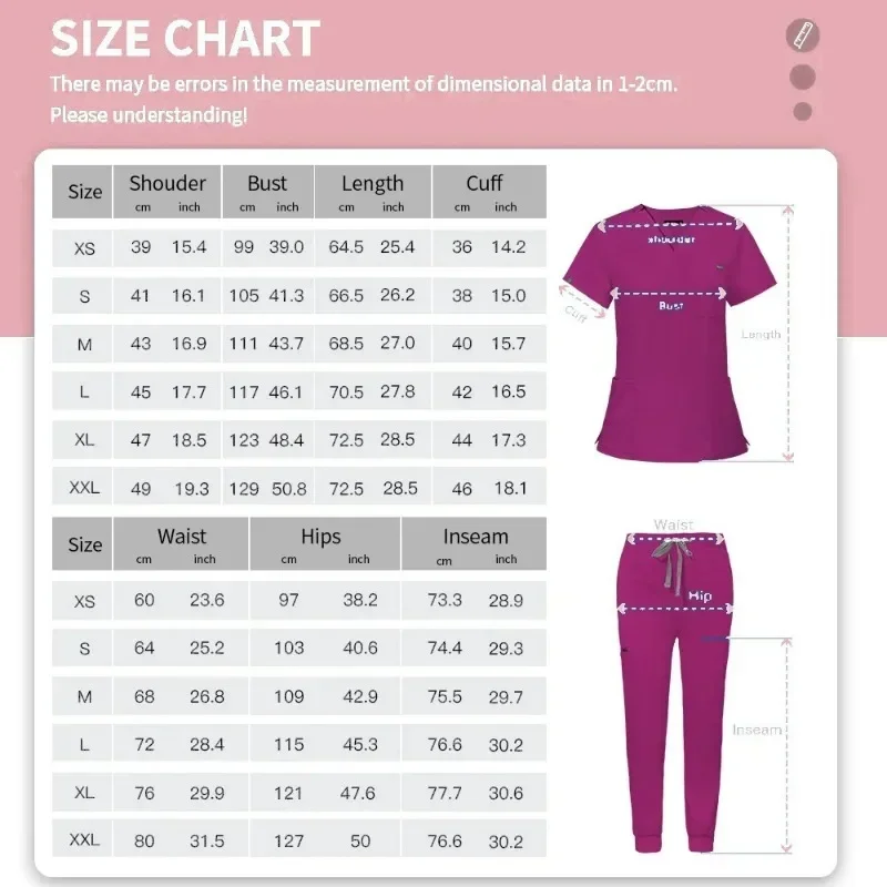 Trajes de Jogger de manga corta con cuello en V para mujer, uniforme médico de Hospital, uniforme de enfermería para mujer, uniformes médicos para enfermera de trabajo informales, venta al por mayor