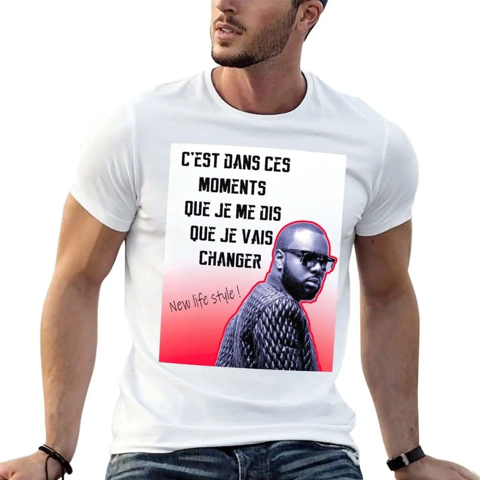 

new life style, I will change! T-Shirt t shirts with prints mens graphic t shirts T-Shirt