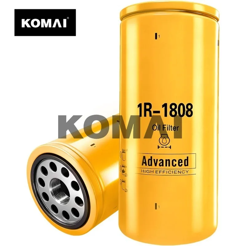KOMAI 1R1808 Oil Filter For CAT 3406B 3408 3412C 3412 3306B Excavator Replace 1R-1808 249-2347 275-2604 1W-2660 LF691A