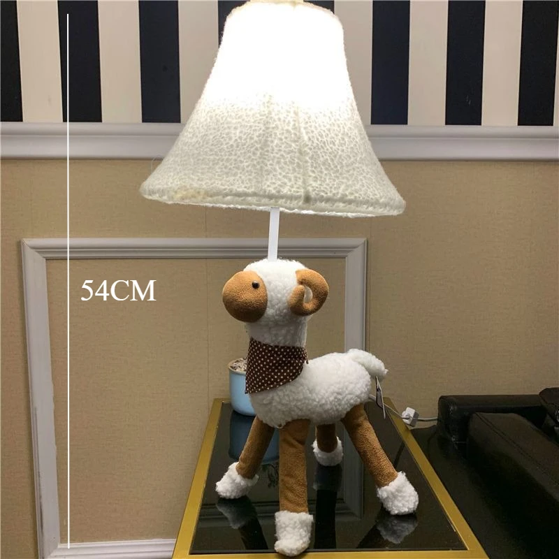 Nordic Kids\' Lighting for Living Room Bedroom Sofaside Home Decoration Floor Lamp Fabric Carton Animal  Alpaca Sheep Floor Light