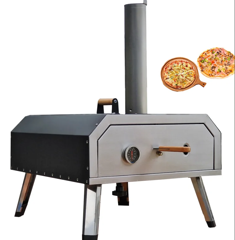 Forno per pizza all'aperto a gas multi-carburante a legna Forno per pizza da 16 pollici Il forno per pizza all'aperto più venduto a legna