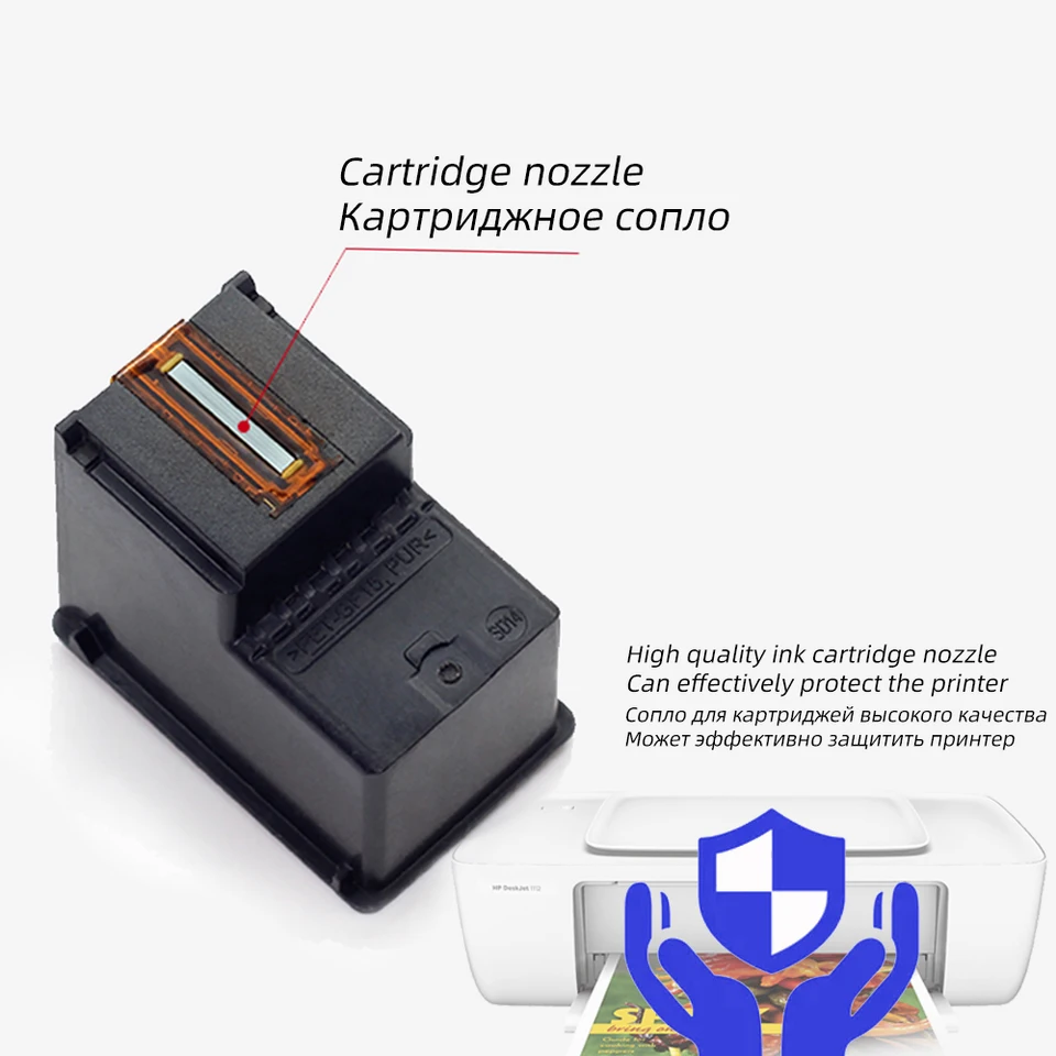 Cartucce Ricaricabili HP 62XL Per Stampanti 5540, 5640, 5740 E 7640 – Set Nero E Tricolore Con Inchiostro Incluso, Facile Ricarica E Alta Resa