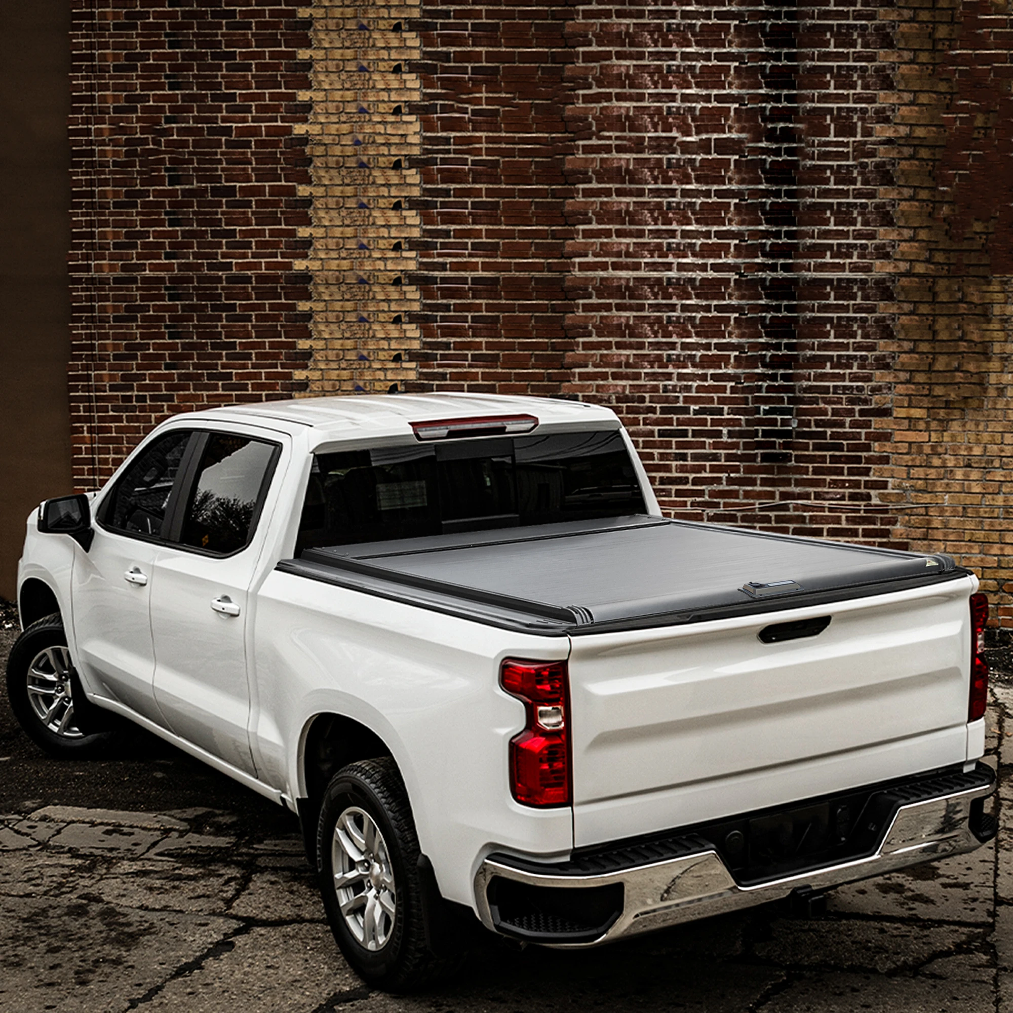 KQX Pickup Roller Shutter Rear Trunk Lid Retractable Tonneau Cover Truck Back Bed Cover for Hilux Revo 2021 2022 2023 2024