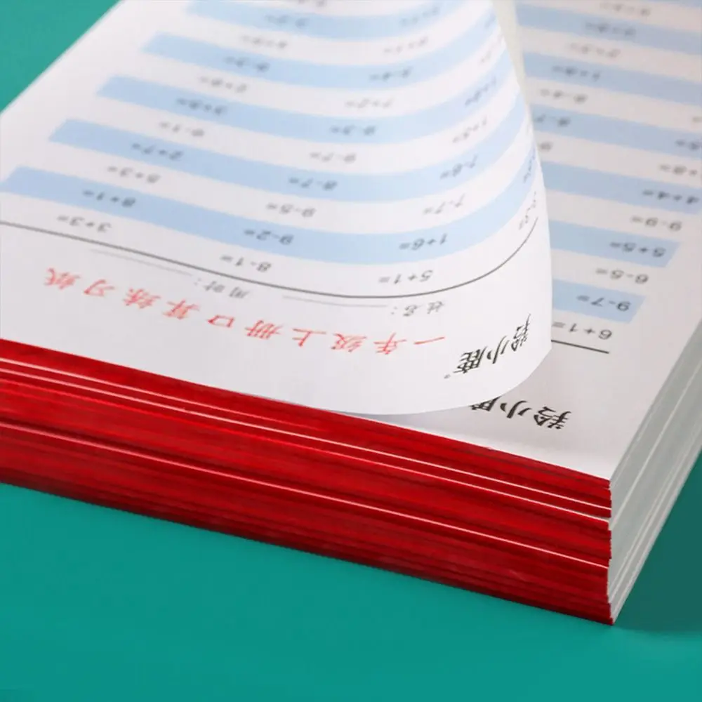 20 Sheets/Book Addition and Subtraction Children's Learning Mathematics Workbook Handwritten Arithmetic Exercise Books Notebooks