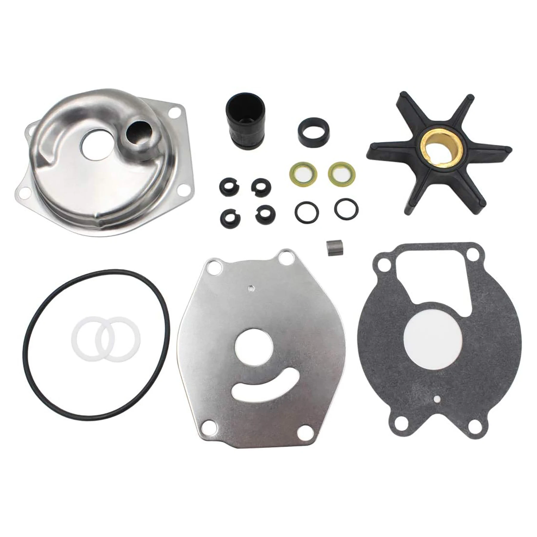 99157T2 Water Pump Impeller Repair Kit for Mercury Mariner 2 Stroke 15-25 HP 4 Stroke 9.9-15 HP 46-99157T2 99157A2 85098A2