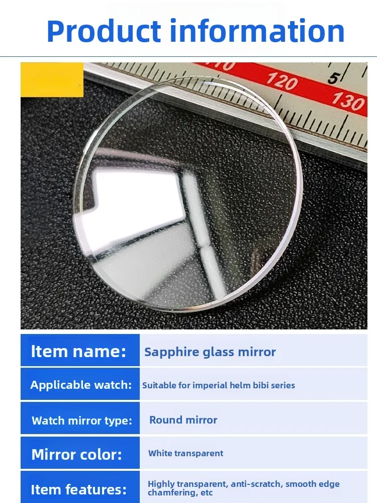 For Tudor Black Bay 79030 Series Sapphire Glass Mirror Surface Watch Mirror Double Curved Edge Mirror 32.5mm Watch Accessorie