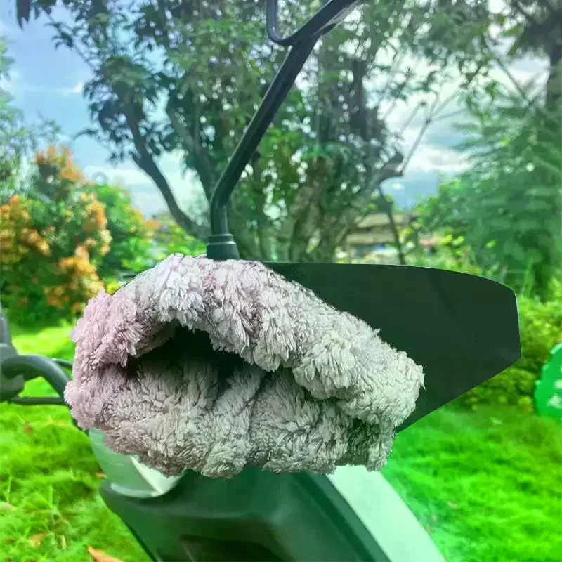 

2 пары зимних перчаток для электровелосипедов - теплые утолщенные чехлы для руля, водонепроницаемые и ветрозащитные мотоциклетные перчатки из искусственной кожи