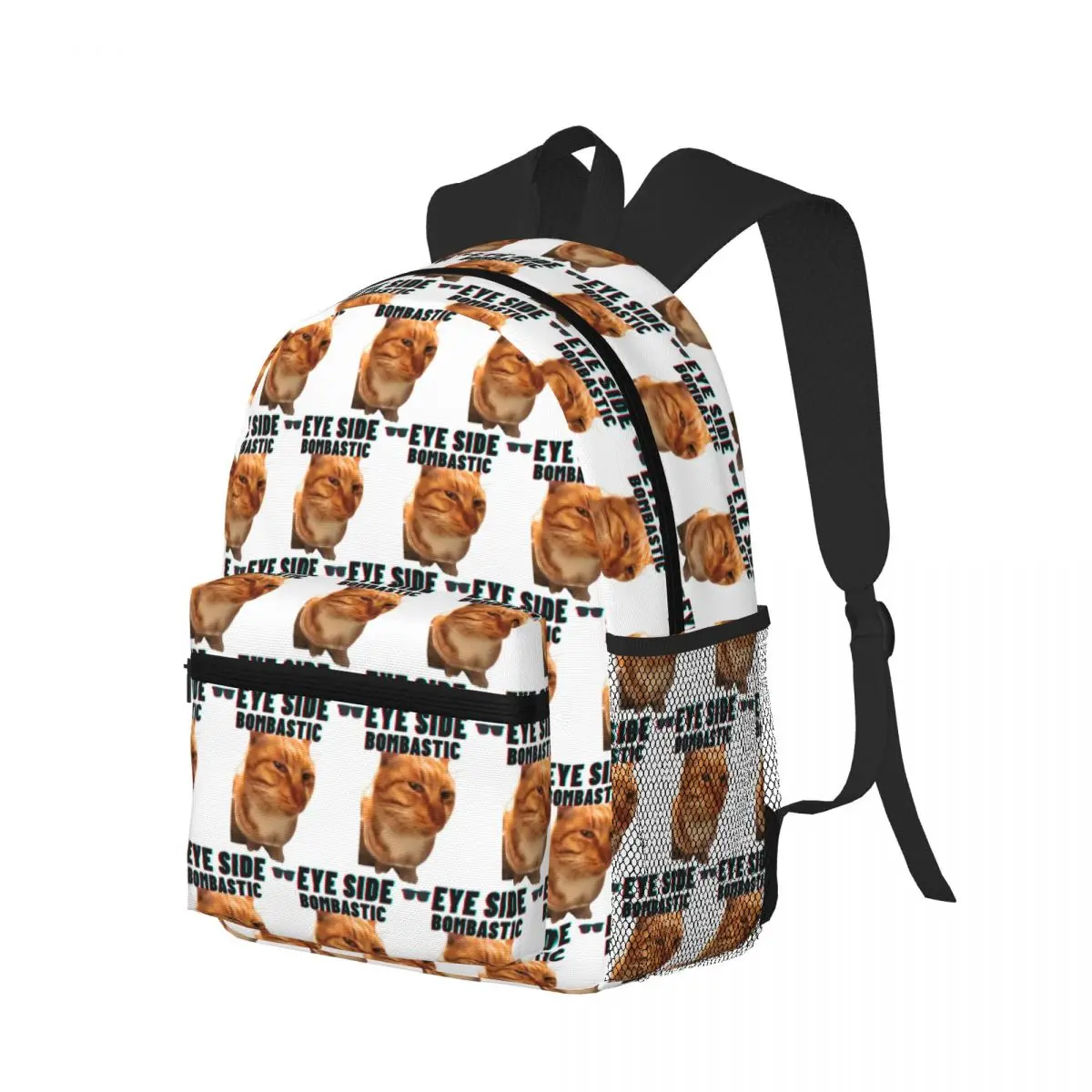 Bombastic Side Eye Cat Looking Directly At You Student Backpack School Bag Hiking Daypack for Men Women Bookbag Shoulder Bags