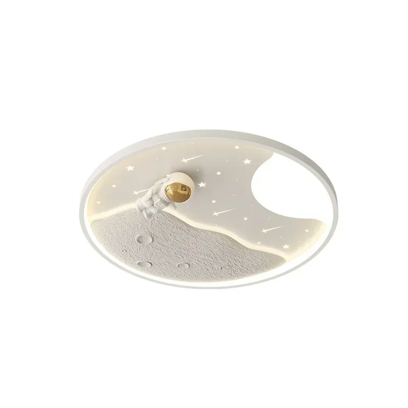 Imagem -06 - Sanyha-nordic Space Star Ceiling Light Quarto de Crianças Quarto Eletrodomésticos Decoração Macio Proteção para os Olhos Pendurado