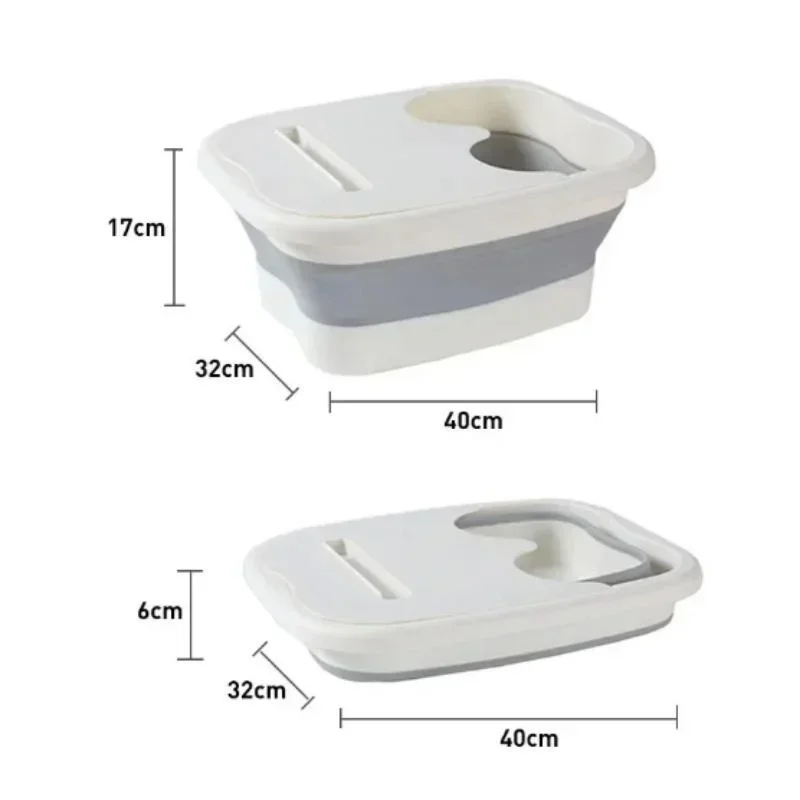Collapsible Foot Soaking Bucket Portable Space Saving Foot Bath Tub for Household Spa Pedicure Daily Foot Relaxation - view 6