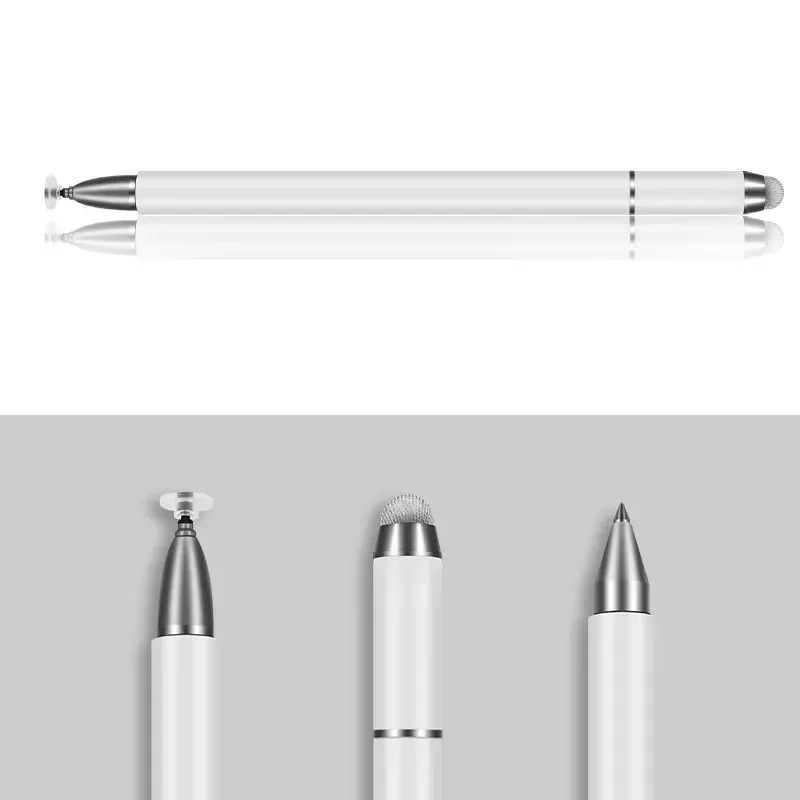 3 In 1 Capacitive Pencil for Smart Phone, Tablet - Thick & Thin Drawing, Android Mobile Screen Touch Pen