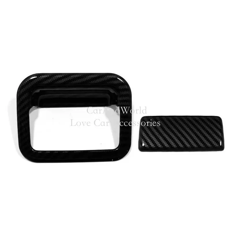 

Carbon Fiber Copilot Glove Box Handle Bowl Frame Trims Cover Car Interior Accessories For Toyota Corolla Cross 2021-2025