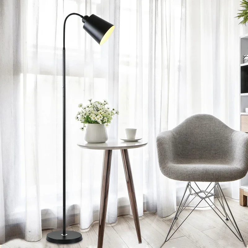 Nordic lampa podłogowa minimalistyczna regulowana dioda podłoga lampy do sypialni salon biurko szkolne wystrój domu Sofa światło