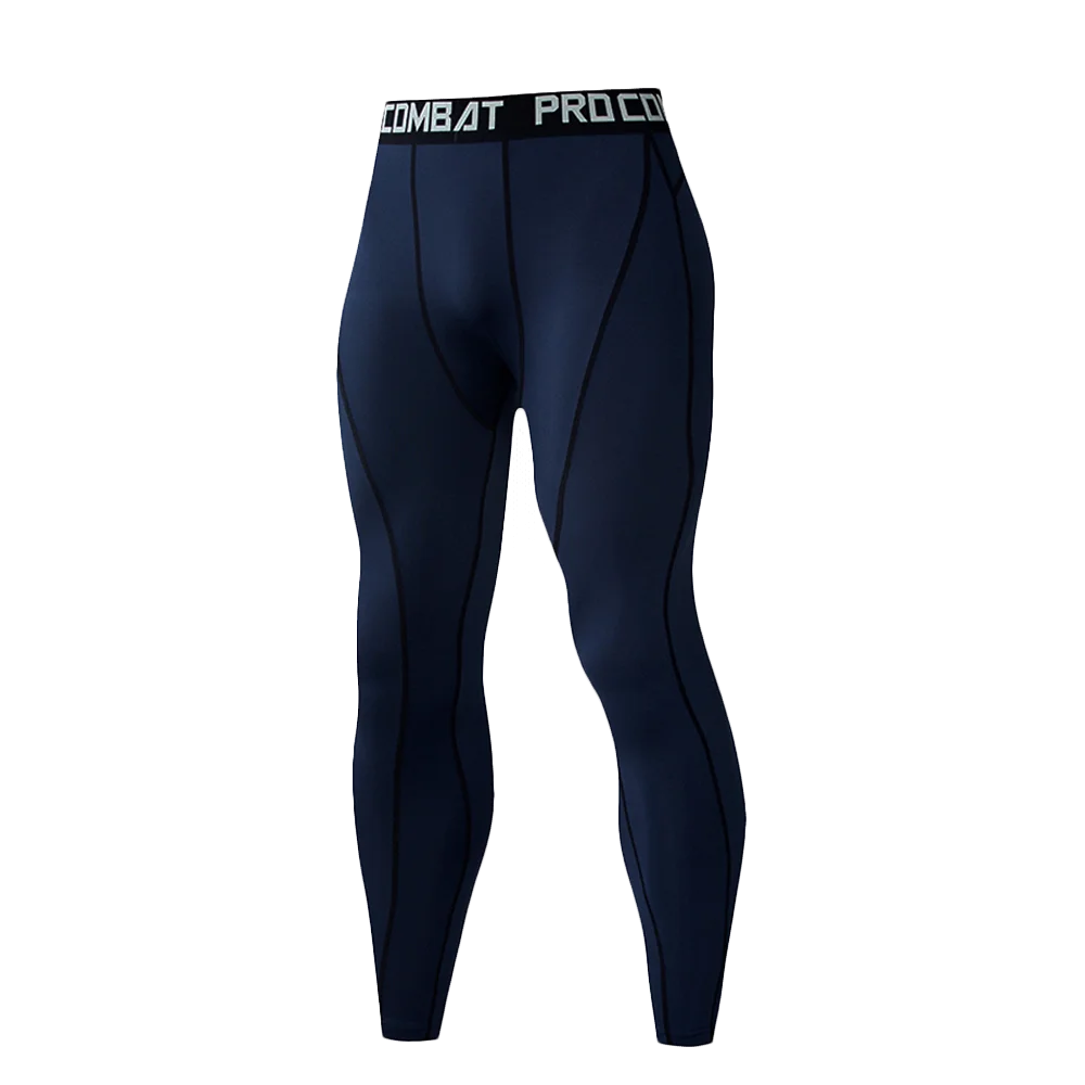 Men\'s Tight Long Pants Jogging Fitness Jujitsu Workout Sweatpants Yoga Trousers Compression Thermal Leggings Gym Training MMA