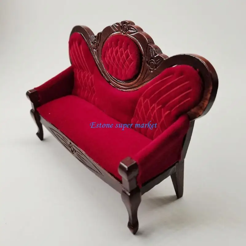 090B Mini Modelo Sofá Móveis Realistas para Casa Bonecas para Brincar Aniversário Meninas