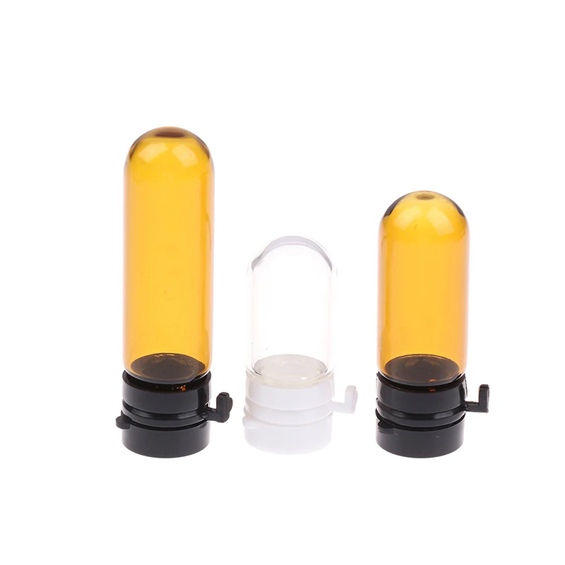 Bouteille en verre marron de haute qualité, distributeur Portable de Lotion démaquillante avec Essence rabattable, sous-bouteille séparée