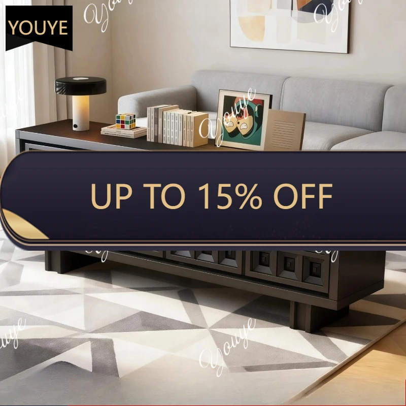 

N63 Modern simple lacquered sideboard, solid wood entryway, living room storage