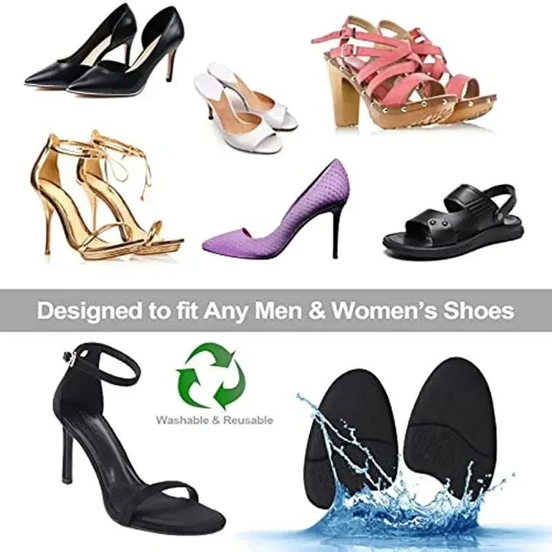 Silikon-Gel-Einlegesohlen für die Vorfußpartie, Polster für Damen-High-Heels, rutschfeste Einlagen zur Schmerzlinderung, Sandalen-Einlegesohlen. – Detail 5