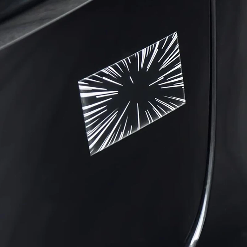 Car Time Space Tunnel Logo Trunk Badge Emblem Decals Resin Sticker For Tesla Model 3 X Y S Plaid Ludicrous Styling Accessories