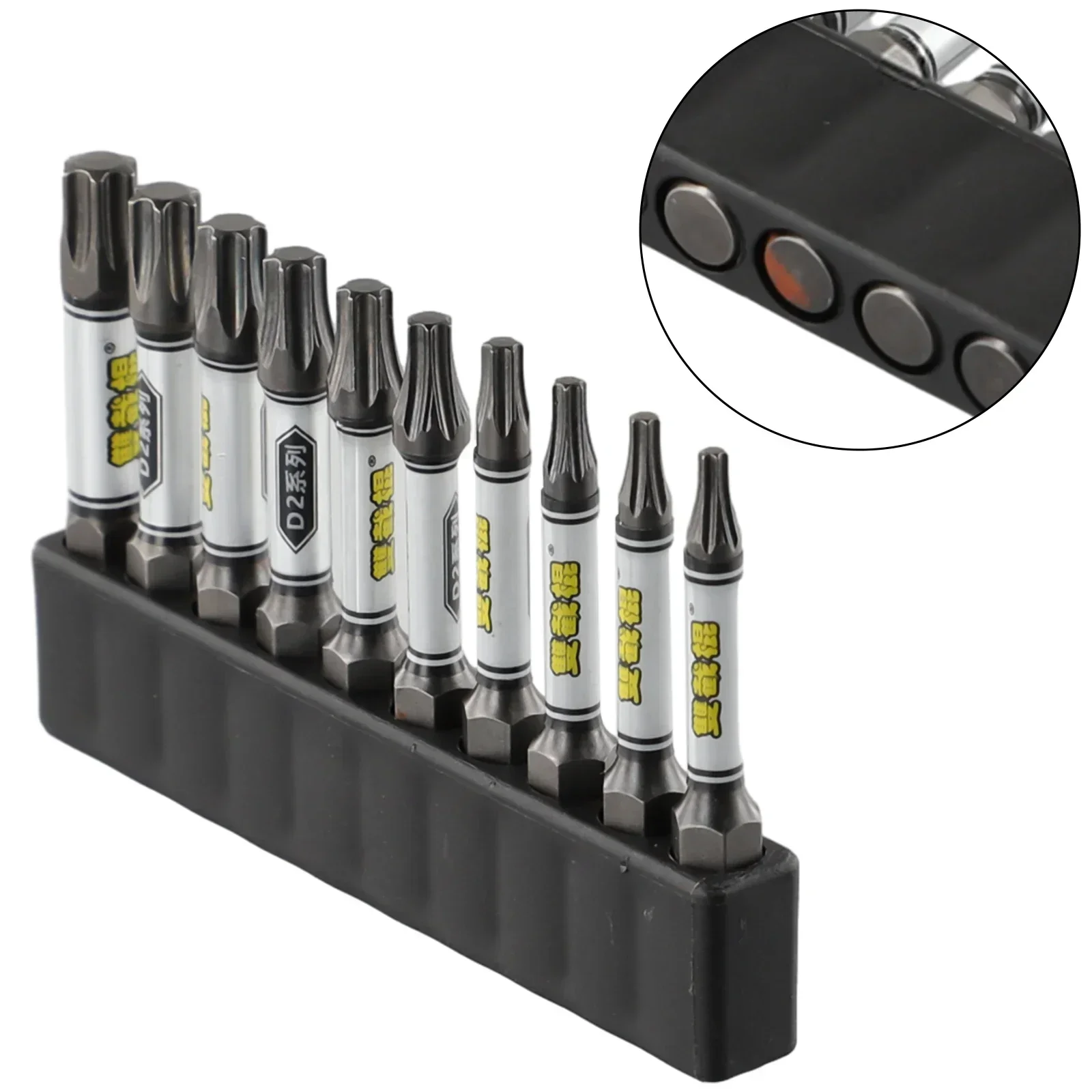 11pcs Magnetic Torx Screwdriver Bit Set 1/4\'\' Hexagonal Cross Impact Drill Batch Head For Electric Drill Power Tools Parts