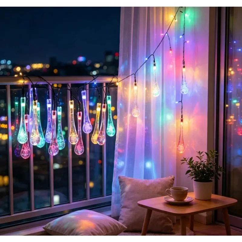 luzes-de-cordao-solares-para-exterior-em-formato-de-gota-de-Agua-rgb-a-prova-d'Agua-para-decoracao-de-jardim-casamento-e-festa-de-natal